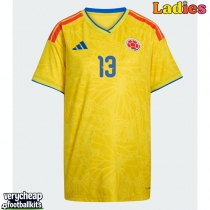 Colombia Yerry Mina #13 Replica Home Shirt Ladies World Cup 2026 Short Sleeve